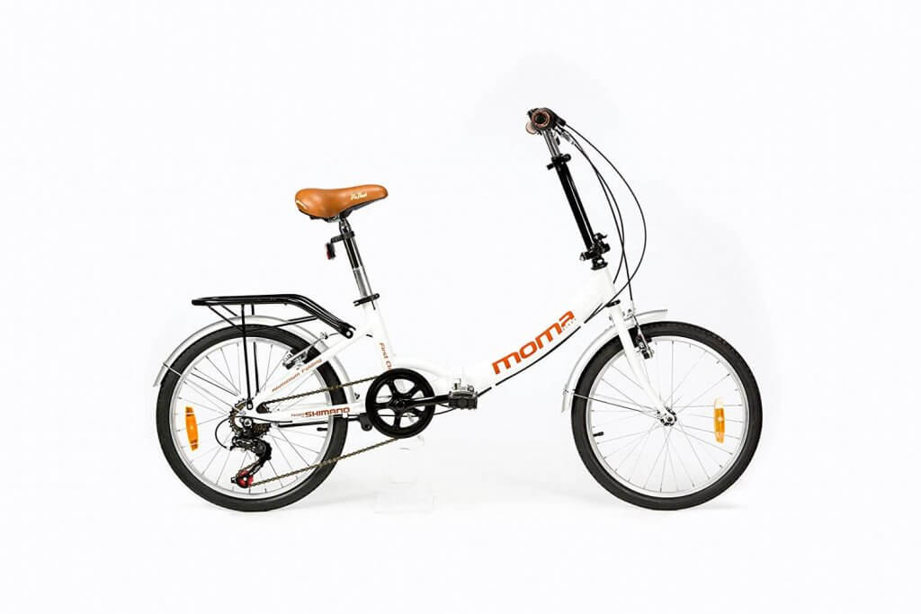 Vélo Pliant 20 Pouces 7 Vitesses En Acier - Léger 12 Kg, Freins V-Brake, éclairage LED, Garde-boue - Idéal Pour Ville Et Trekking - Bleu